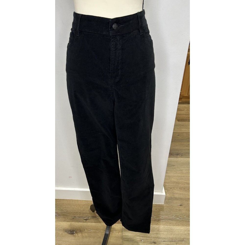 NYDJ Black Corduroy‎ Skinny Pants | Mid-Rise, Classic Style Size 14